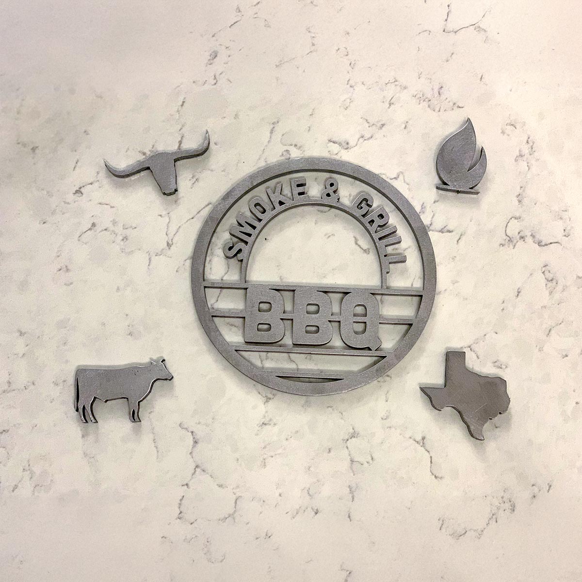 BBQ Metal Trivet Thick Steel Hot Plate