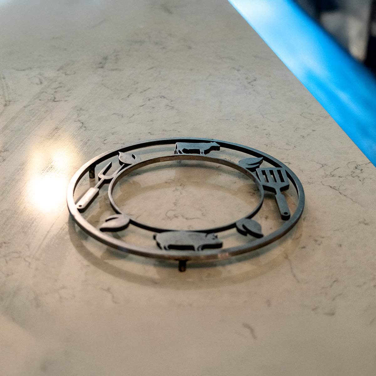 BBQ Modular Metal Trivet Chef