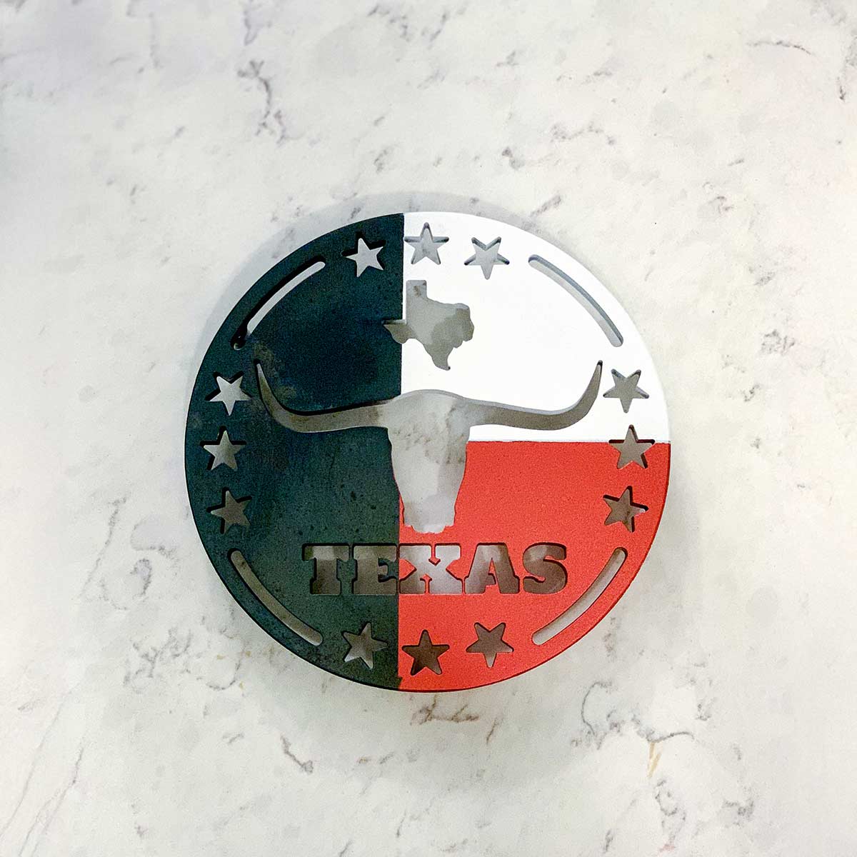 Texas Longhorn Metal Trivet Hot Plate